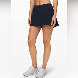 Lululemon Pace Rival Skirt Skort 8 Tall - Navy